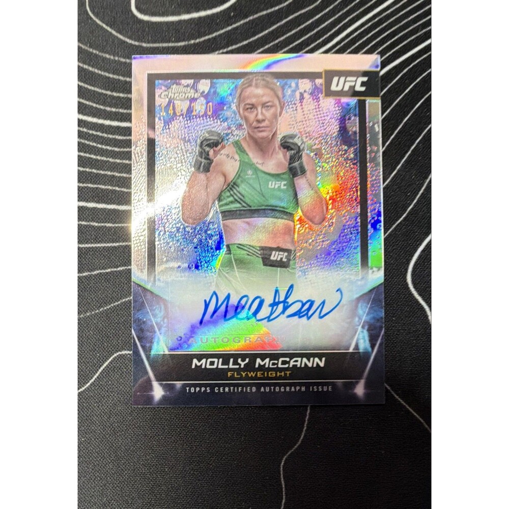 2024 Topps Chrome UFC - UFC Signatures Molly McCann #FNA-MMC Refractor /150 (AU)